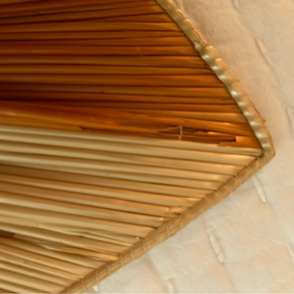 Handwoven African Straw Cat Face Fan Ghana Bolga Palm Leaf Handle Boho Decor - Picture 5 of 5